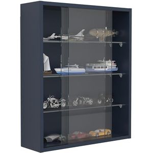 VCM Drivalo M Vitrinekast, hangende vitrinekast, afmetingen: 60 x 50 x 15 cm (h x b x d), modern en ruimtebesparend, glazen vitrinekast, antraciet