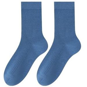 AHCover Halflange katoenen sokken for heren, gekamd katoen, antipilling, puur katoen, comfortabel, zweetafvoerend, antibacterieel en herensokken (Color : D)