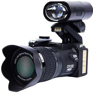 Groothoek Digitale Dslr Camera 'S For Fotografie Telelens 24X Optische Zoom 1080P Video Recorder Autofocus Foto Camcorder HD camera (Color : No SD Card, Size : With Flashlight)