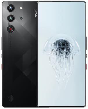 REDMAGIC 10 Pro 144Hz Gaming Telefoon, 5G Android Smartphone, 12GB RAM+256GB ROM, Snapdragon 8 Elite, 6.85"" 1.5K AMOLED Full Screen, FHD+ Gaming Phone, 50MP Camera, 80W Oplader, Dual-Sim, NFC Zwart