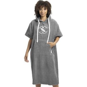 HOMELEVEL badponcho voor dames en heren - Strandponcho 100% katoen met geborduurd design - Surfponcho volwassenen - In verschillende maten en designs