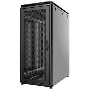 TECHLY PROFESSIONAL 364682 Server Rack 19"" 600 x 1000 42U Black Serie Evolution roosterdeur zwart