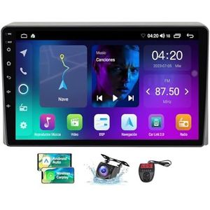 Android 13 9 Inch 2 Din QLED Autoradio Voor Toyota Hiace 2013-2018 - Camera DVR - Steun Carplay Android Auto DSP Stuurwiel FM RDS DAB WIFI 4G Bluetooth 5.0 Split-Screen(NF-2)