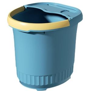 PA-DABAOO Draagbare Voetbad Emmer, Plastic Voetbadbad, Voetmassage -Emmer, Voet Ontspannende Kuip, Grote Voetbad Emmer Met Handvat, Geschikt Om Te Wassen En Te Weken,Blue l