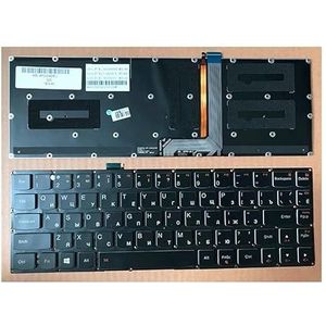 GZEELE Russisch laptoptoetsenbord VOOR LENOVO voor Yoga 3 Pro PRO13 1370 yoga3pro YOGA PRO 13 RU-indeling met achtergrondverlichting zwart