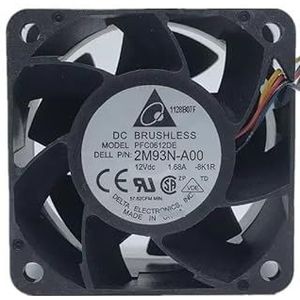 Voor delta PFC0612DE 12V 1.68a 6038 6cm luchtvolume 4-draads PWM snelheidsregelende ventilator(4 wires)