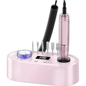 40000RPM Nagelboormachine Met HD-scherm Professionele Elektrische Nagelvijl For Acrylnagels En Gel For Thuisgebruik In De Salon Eenvoudig te bedienen(Pink)