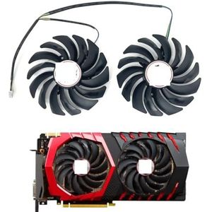 2 STUKS PLD10010S12HH DC12V 0.40A 4PIN VOOR MSI RX 470 480 570 580 GTX 1080Ti 1080 1070 1060 GAMING Grafische kaartkoelerventilator 10010B