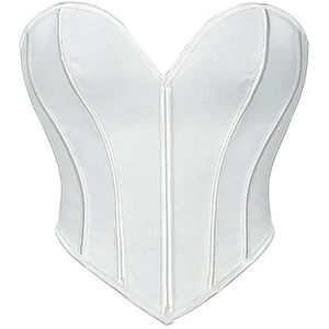 Corsettops for dames - Shapewear Overbust Lingerie Renaissance Design for dagelijks gebruik of speciale gelegenheden(WHITE,XL)