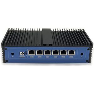 Gen7 i7 7500U Firewall Micro Apparaat, Mini PC, Nano PC, Router PC (8G 256G) met 6 RJ45, AES-NI, HDMI USB3.0 COM, compatibel voor Pfsense Openwrt OPNsense