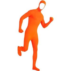 Gaoin Gezicht Open Zentai Lycra Spandex Bodysuit (XL, Oranje)