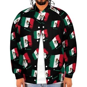 Mexicaanse Voetballer Grappige Mannen Baseball Jacket Gedrukt Jas Zachte Sweatshirt Voor Lente Herfst