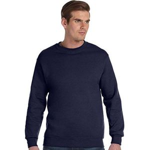 Gildan 50/50 Adult Crewneck Sweat Sweatshirt heren, Blauw (zwart), XL