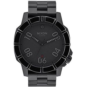 Nixon - Horloge Star Wars Kaiser Pilot Steel Black Quartz Men A506SW2242, zwart, Riem