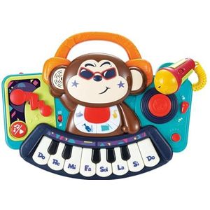Moni Muziekspeelgoed keyboard DJ Monkey 3137 melodieën, toetsen, licht, microfoon, kleuren: kleurrijk