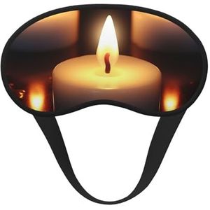 Kaars Slaap Oogmasker voor Vrouwen Mannen Zacht en Comfortabel Slaapmasker Verduisterende Oogdekking voor Reizen Yoga Dutje Shift Werk