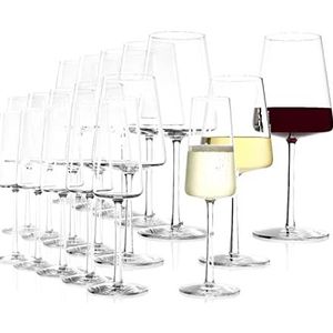 Stölzle Lausitz Wijnkenner voordeelset 18-delig Rodewijnglas + wittewijnglas + champangerglas