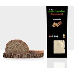 Nutritender Glutenvrije, Lactosevrije en Veganistische Broodmix - 400 Gram - Perfecte Mix van Smaak en Gezondheid - Guilt-Free en Ideaal voor Glutengevoeligheid