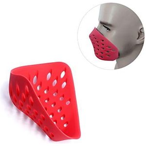 KODAA Ruimte Ademhaling Mondmasker, zacht, niet-toxisch rubberen gezichtsmasker half masker voor volwassenen, superheld cosplay