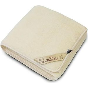 Merino Wool Dubbele deken, effen, van pure wol, 160 x 200 cm, Woolmark