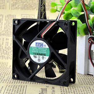 Koelventilator voor AVC 12V 0.25A 8cm 8025 3-Wire CPU power ultra-quiet Koelventilator C8025S12M