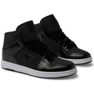 DC Shoes Manteca - schoenen met veters voor vrouwen, Black Metallic Stencil, 38.5 EU