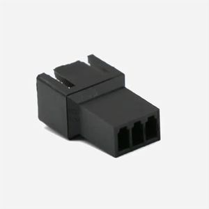 ChunLK 2540 3-pins mannelijke ventilatorconnector zwart/rood/witte behuizing met 3 stuks aansluitingen - 10 stuks(Black 3pin male)
