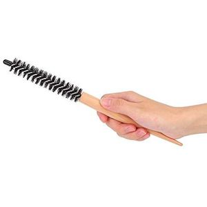 Kleine ronde haarborstel met nylon borstel voor dun of kort haar, styling haarborstel voor salon, kappersborstel (#20)