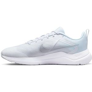 Nike Downshifter 12, herensneakers, wit/puur platinum-wit, 44 EU, Wit Puur Platina Wit, 44 EU