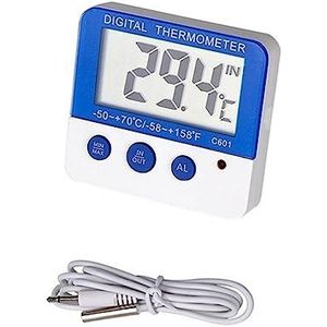 Indoor Outdoor Digitale Temperatuur Vochtigheidsmeter Thermometer Hygrometer Gauge For Thuis Mini Kamer Koelkast Nauwkeurige Monitor(YZD347 C601)
