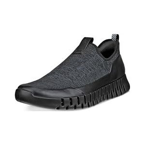 ECCO Gruuv Easy Slip On Sneakers voor heren, Zwarte magneet, 37/37.5 EU