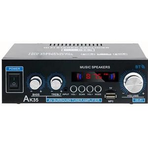 Versterker, HiFi Digitale Versterker AK35 Versterkers MP3 Kanaal 2.0 Geluidsversterkers AMP Ondersteuning for Thuis Auto MAX 400 W * 2