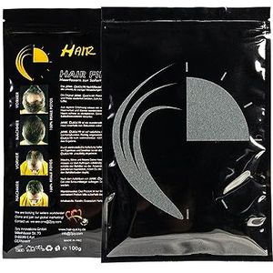 Hair Quicky® Premium Hair Fibers, shaar, direct effect bij geheime hoeken, gedeeltelijke gladheid, haaruitval en licht haar, voor mannen en vrouwen, natuurlijke keratine |100g | donkergrijs