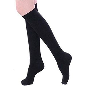 CareforYou® Travel & Flight Anti-Fatigue Compression Sokken helpen vermoeide, pijnlijke, gezwollen benen energie te geven, helpen de bloedsomloop te helpen S/M Zwart