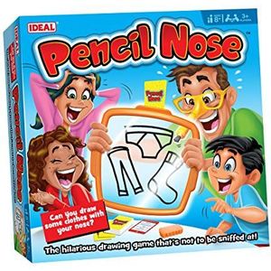 IDEAL, Pencil Nose: The hilarious drawing game that’s not to be sniffed at!, Family Games, For 3+ Players, Ages 8+