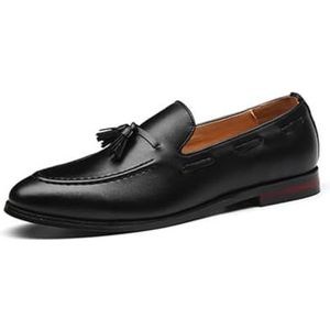Dcbdx Mode Loafers Wandelschoenen Instappers Zakelijke Flats Ademende Rijschoenen Casual Schoenen,zwart,37 EU