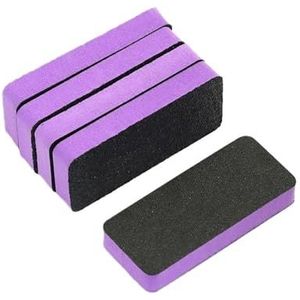 nagelbufferde zandkorrels Double-Sided Sponge Nail File Multicolor 5/10 pcs(5 Pcs Purple)