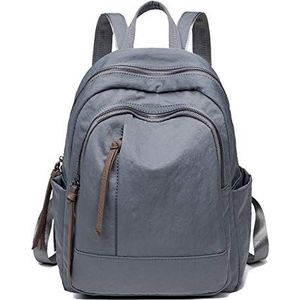 FANDARE Dames Rugzak Casual Backpack Meisje Schooltassen Waterdichte Licht Grote Capaciteit Dagrugzak voor Reizen Winkelen School- Universiteit Grijs