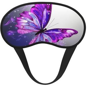 Slaapmasker voor zijslaper zijden slaapmaskers met elastische band, super zachte oogslaapschaduwhoes, paarse vlinder, verduisterend nachtblinddoek voor vrouwen mannen reizen