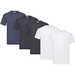 Fruit of the Loom Valueweight T-shirt, verpakt per 5 stuks, S