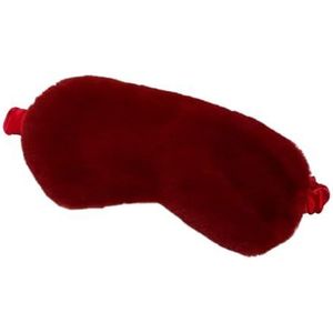 Slaapmasker, blinddoek slapen zachte pluche oogmaskers schattige liefde wolk oogbedekking pluche masker ooglapje dutje gezondheid oogbedekking (Crimson)
