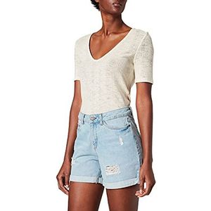 Noisy May NMSmiley Destroy Shorts Vrouwen Short Blauw Basics, Casual Wear, Streetwear, blauw (light blue denim), M