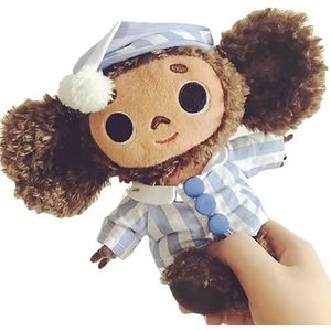 Schattige Cheburashka Pluche dier grote ogen aap met kleding zachte pop Rusland Anime baby kinderen slaap klachten pop speelgoed voor kinderen 20 cm (2)