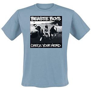 Beastie Boys Check your head T-shirt blauwgrijs L 100% katoen Band merch, Bands