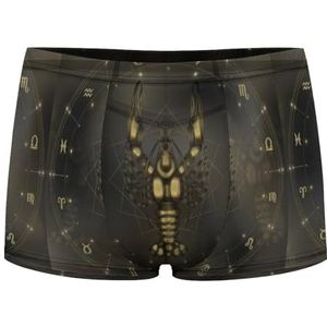 Golden Crawfish Zodiac Heren Boxer Slips Sexy Shorts Mesh Boxers Ondergoed Ademend Onderbroek Thong