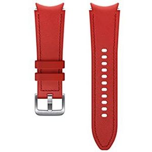 Samsung Horlogeband Hybrid Leather Band - Officiële Samsung Horlogeband - 20mm - S/M - Rood