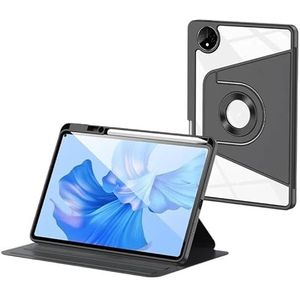 360° Rotatiehoes Geschikt for Huawei Matepad 11.5S/11.5""S 2024 Matepad Air 11.5 Magnetische hoes Roterende afneembare achterkant(Black,Matepad Air 11.5)