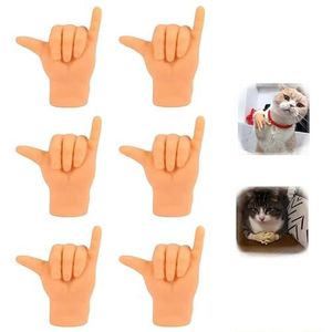 Mini Hands for Cats,Elastic Stretchable TPR Hands Cat Toy,Tiny Hands for Cats Crossed,Mini Human Hands for Cats,Cat Interactive Toy,Funny Tiny Hands for Cat Massage (Size : E)
