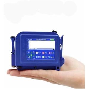 voor Datum Barcode Batchnummer Logo QR-code 25 talen 12,7 mm touchscreen QR-balk batchcode datum logo vervaldatum label draagbare handheld jet thermische inkjetprinter(Blue printer no ink)