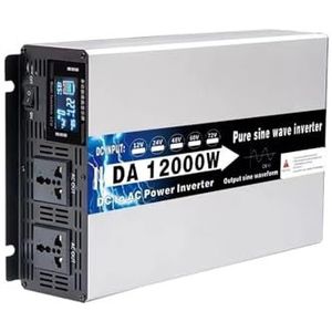 Spanningsomvormer 12V 220V 8000W 10000W 12000 Hoog Vermogen 12V 24V 48V 60V 72V Omvormer Zonne-energie Auto-omvormer Off Grid Zuivere Sinusomvormer Omvormer(48V,110V(60HZ),12000W)